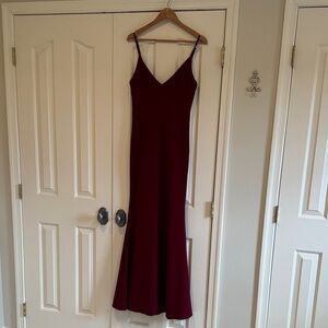 Lulus Elegant Wine Red Evening Gown size S